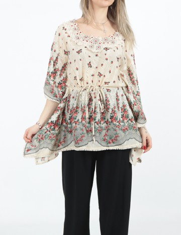 
						Bluza Oversize River Island, crem
