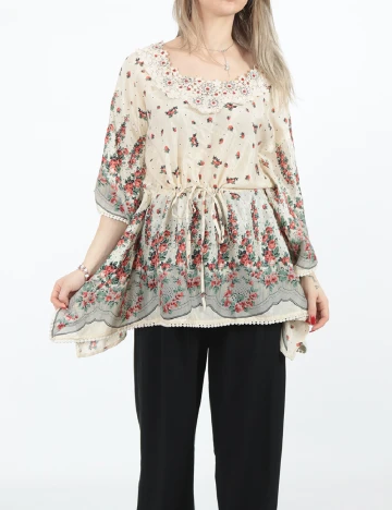 Bluza Oversize River Island, crem