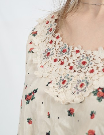 Bluza Oversize River Island, crem