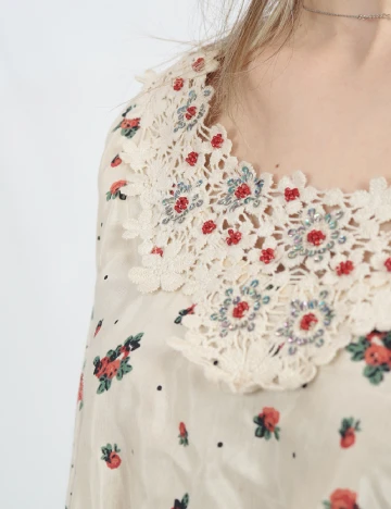 Bluza Oversize River Island, crem