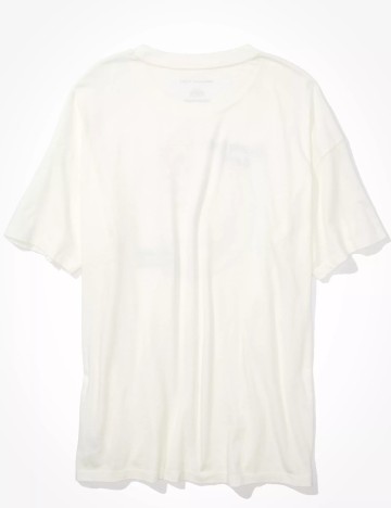 Tricou Oversize American Eagle, alb