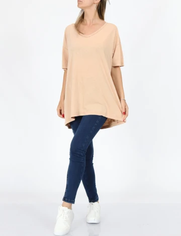 Tricou Oversize Aerie, crem