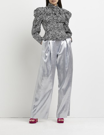 Bluza River Island, alb/negru