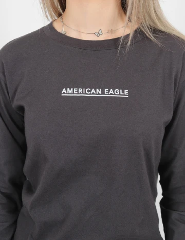 Bluza American Eagle, gri inchis Gri
