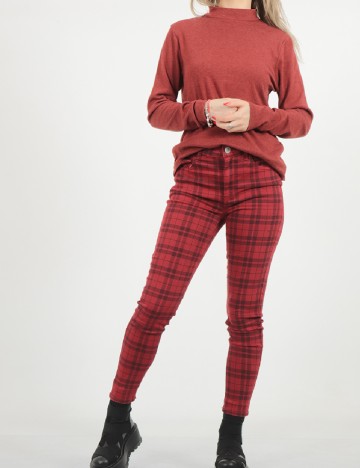 Pantaloni American Eagle, rosu