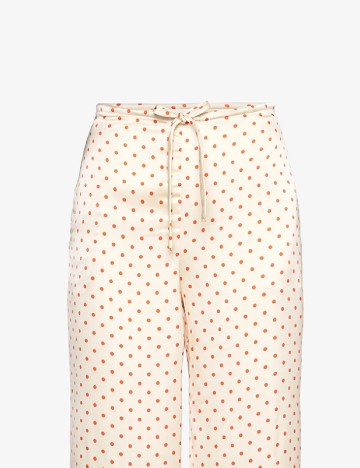 Pantaloni Object, crem
