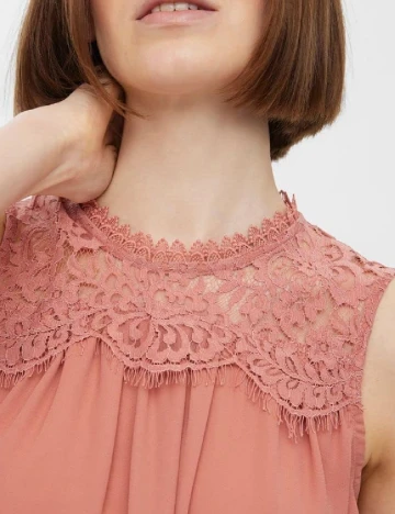 Bluza Vero Moda, roz pudra