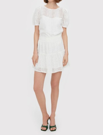 Fusta Vero Moda, alb