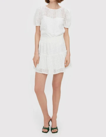 Fusta Vero Moda, alb