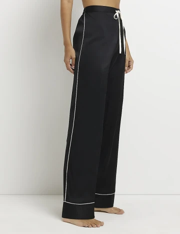 Pantaloni de pijama River Island, negru