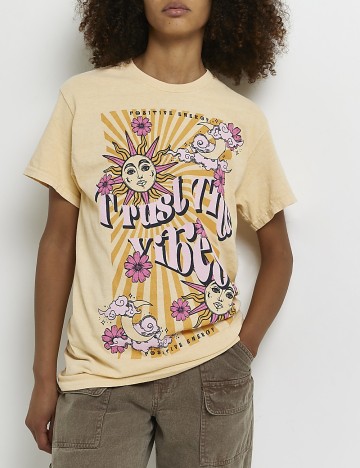 Tricou River Island, galben