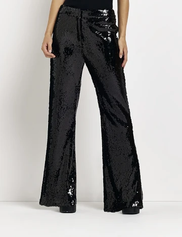 Pantaloni River Island, negru