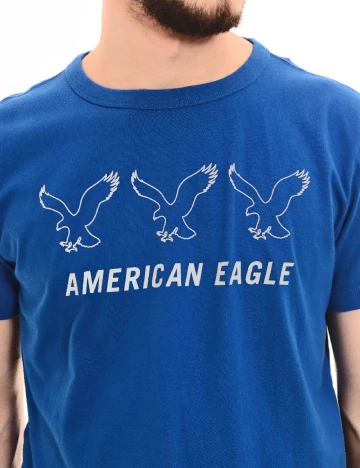 Tricou American Eagle, albastru Albastru