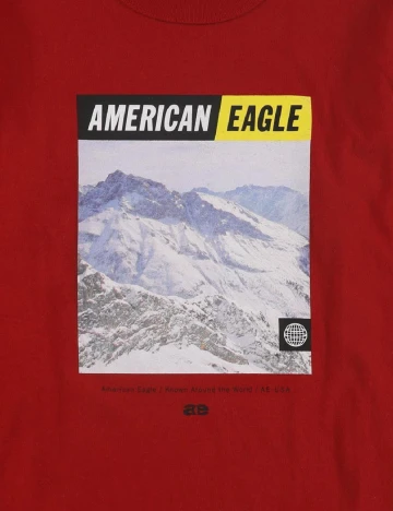 Bluza American Eagle, rosu Rosu