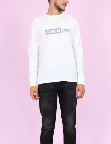 Bluza American Eagle, alb Alb