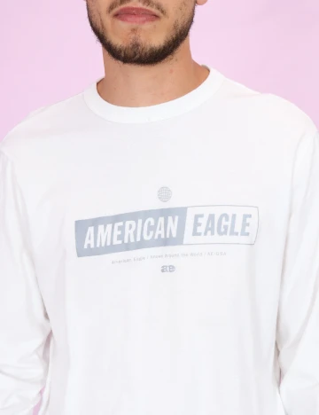 Bluza American Eagle, alb Alb