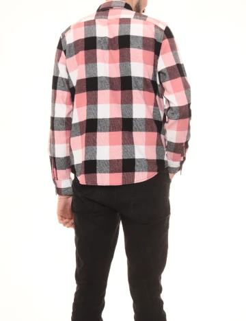 Camasa American Eagle, roz/negru