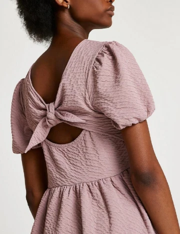 Rochie scurta River Island, roz pudra