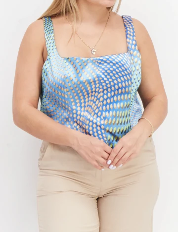 Top River Island Plus Size, albastru Albastru