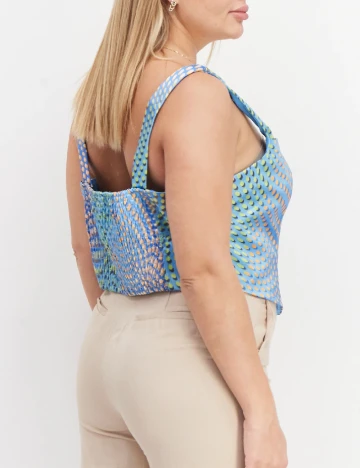 Top River Island Plus Size, albastru Albastru