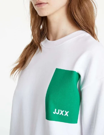 Bluza Oversize Jack&Jones, alb