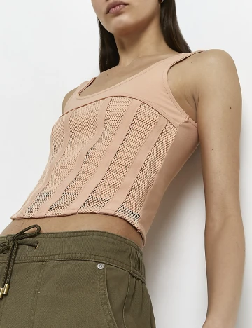 Top River Island, roz pudra