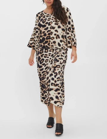 Bluza Vero Moda Curve, animal print