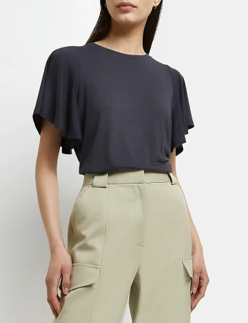 Tricou River Island, gri petrol