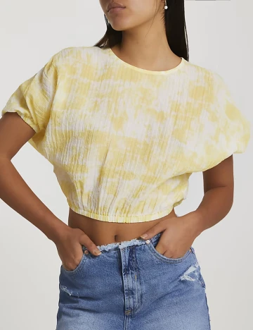 Bluza River Island, galben Galben