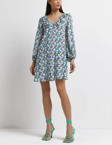 Rochie scurta River Island, imprimeu floral Floral print
