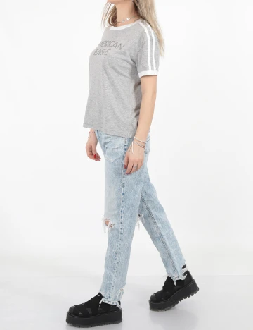 Tricou American Eagle, gri Gri