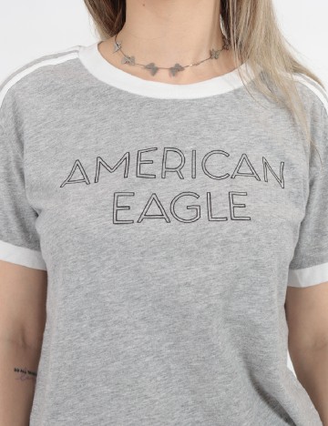 Tricou American Eagle, gri