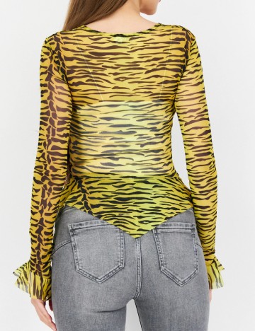 Bluza River Island, galben/negru