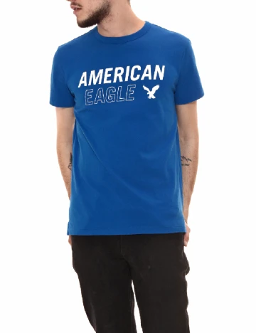 Tricou American Eagle, albastru Albastru