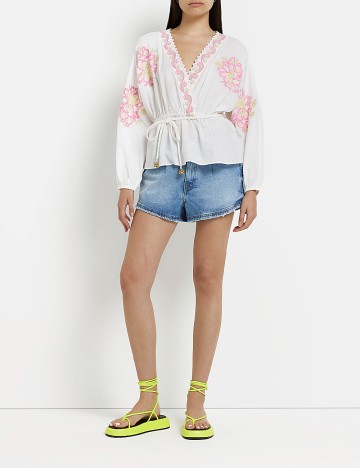 
						Bluza River Island, alb