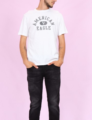 
						Tricou American Eagle, alb