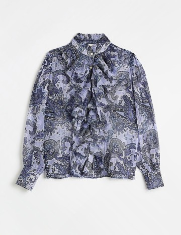 Camasa River Island, albastru