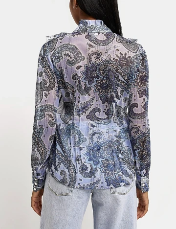 Camasa River Island, albastru