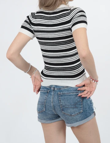 Bluza American Eagle, alb/negru Alb
