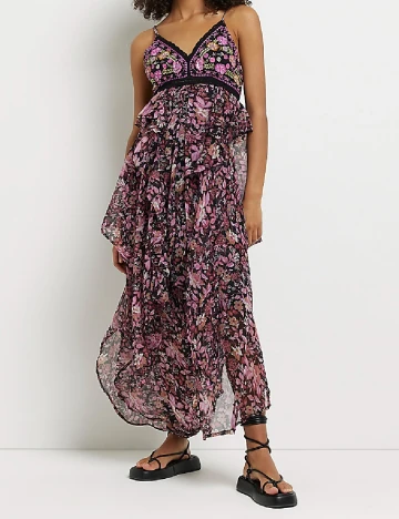 Rochie medie River Island, imprimeu floral