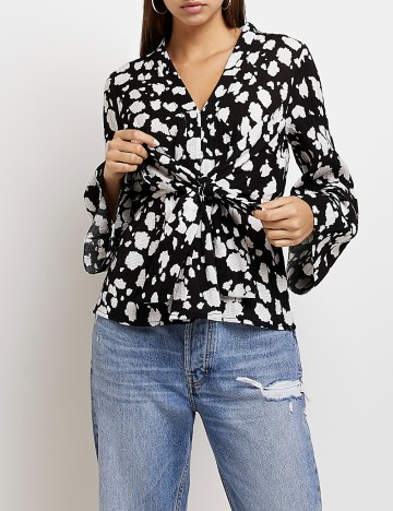 
						Bluza River Island, negru