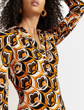 Rochie lunga River Island, portocaliu