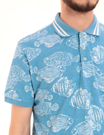 Tricou American Eagle, bleu