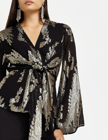 Bluza River Island, negru