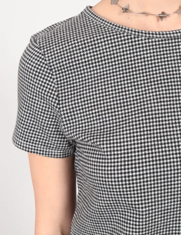 Tricou American Eagle, negru/alb