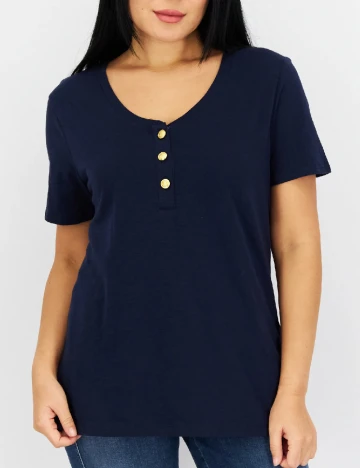 Tricou River Island, bleumarin Albastru