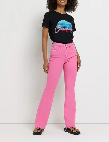 Tricou River Island, negru