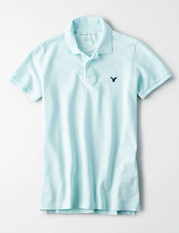Tricou American Eagle, turcoaz Albastru