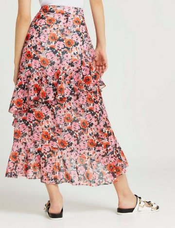 Fusta River Island, imprimeu floral