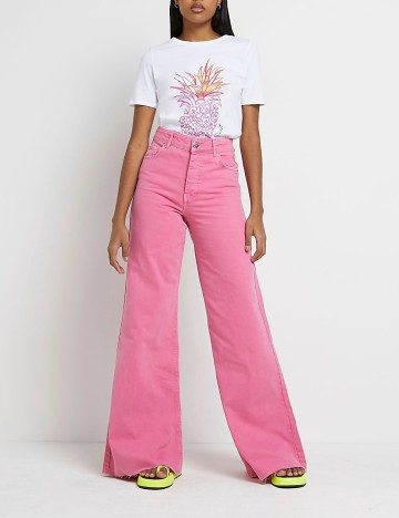 
						Tricou River Island, alb